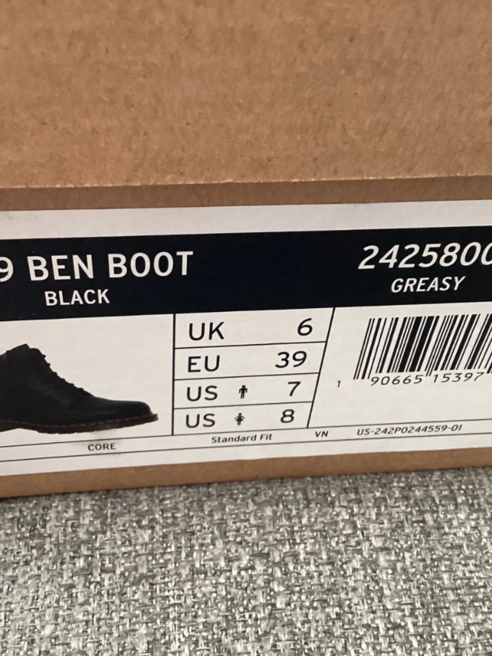 Dr. Martens 939 Ben Boot, size US 8/ EU 39